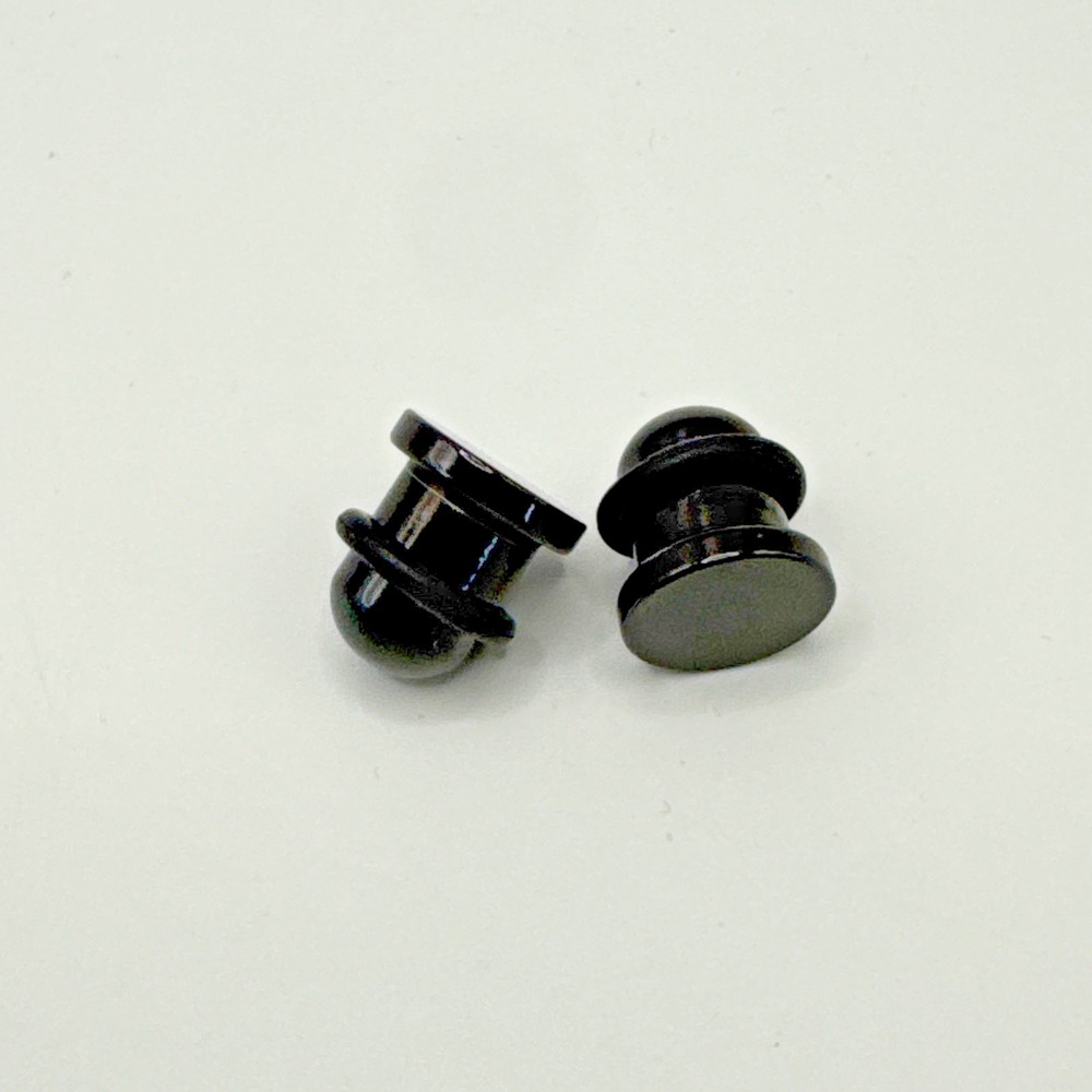 Simple Solid Black Ear Plugs Gauges For Stretched Ears Size 0g Body Jewelry 8mm